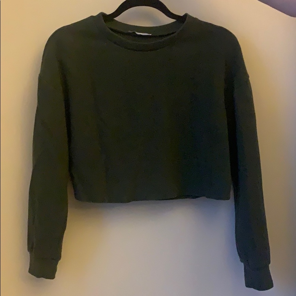Zara cropped sweatshirt